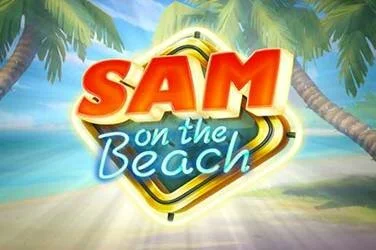 Sam enjoying the sun and sand at the beach